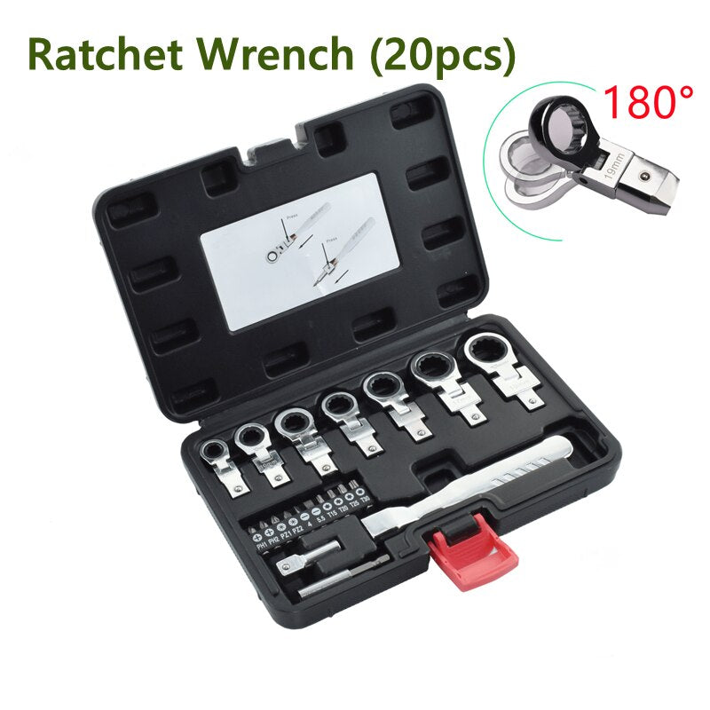 Essential Hex Ratchet Socket Tool Kit - Halri