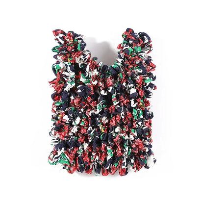Small Floral Elastic Tote Shopping Bag