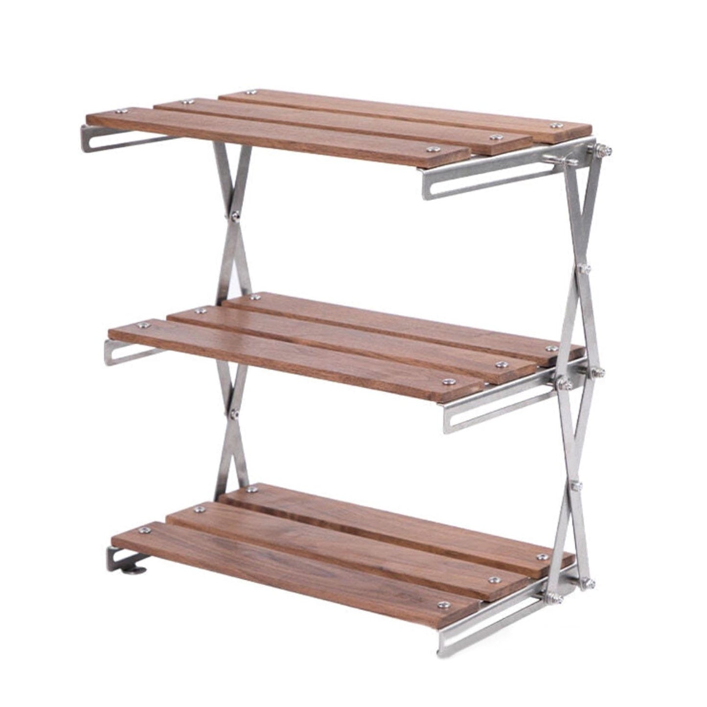 Space Saving 3-Tier Collapsible Shelf Rack - Halri
