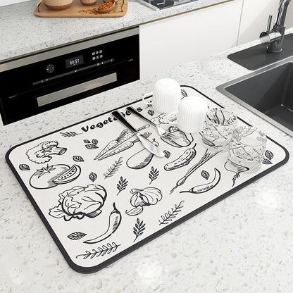 Premium Kitchen Mat for Dry and Safe Dish Storage