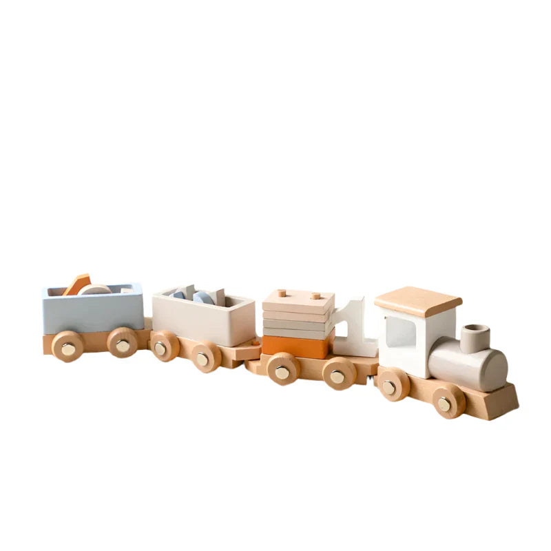 Fun Kids Wooden Birthday Train - Halri
