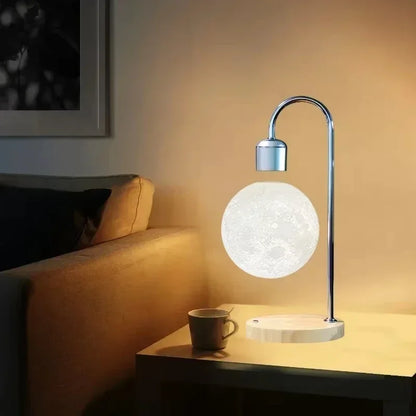 Floating LED Moon Night Light with Wireless Charger