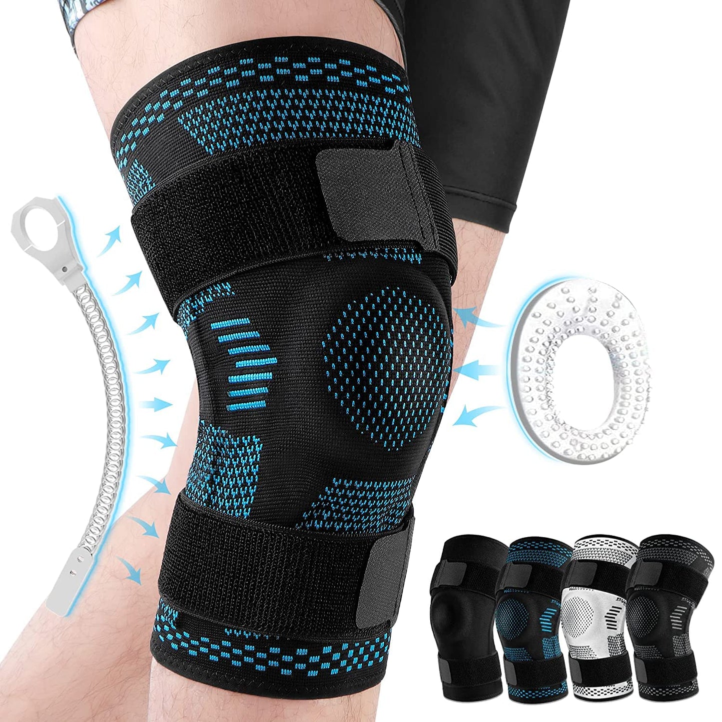 Comfort Knee Support Brace Gel Pads