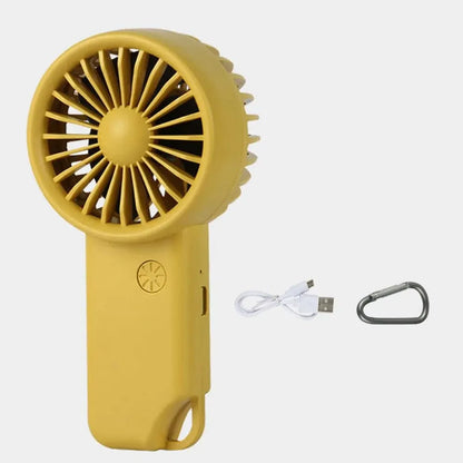 Compact Rechargeable Mini Handheld Fan with LED Screen