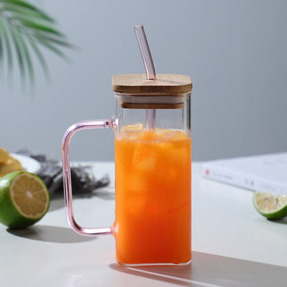 Big Insulated Mug with Lid and Straw