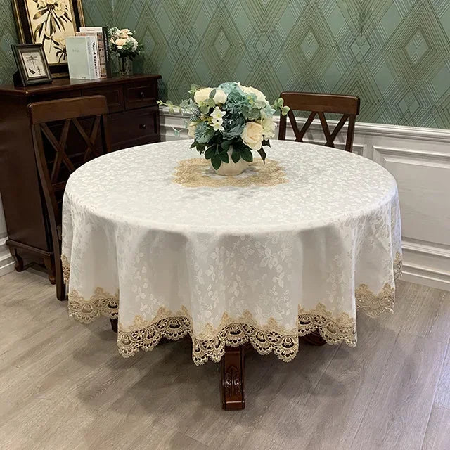 Elegant Floral Pattern Tablecloth