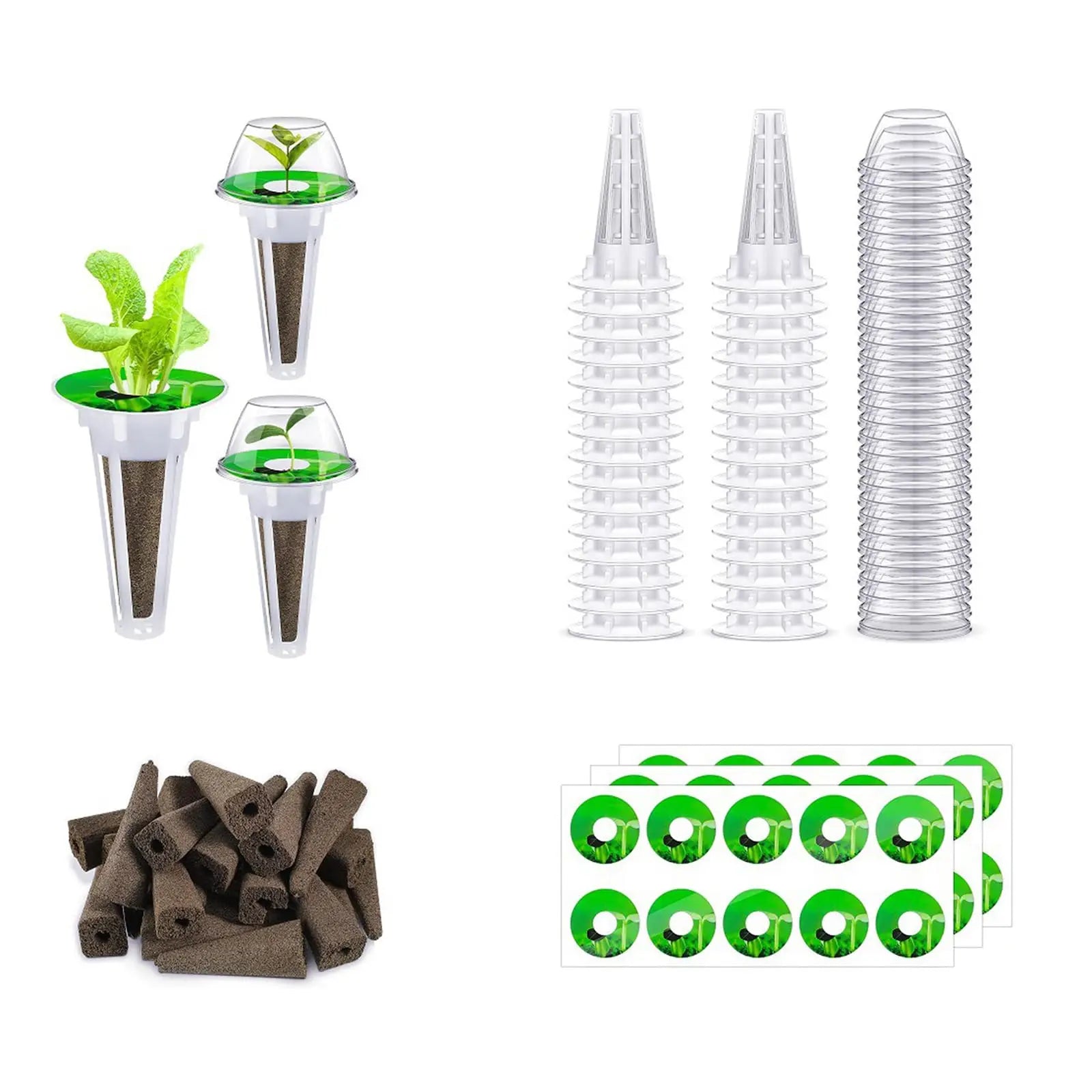 Complete Indoor Hydroponic Growing Kit 120pc Set - Halri