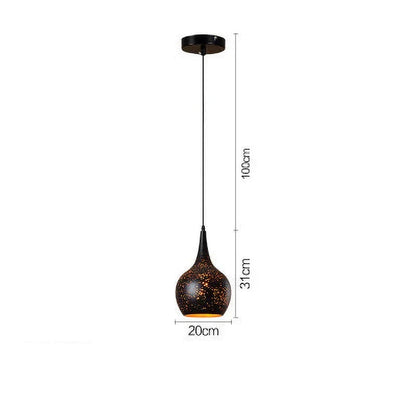 Rustic Metal Pendant Light in Modern Industrial Style