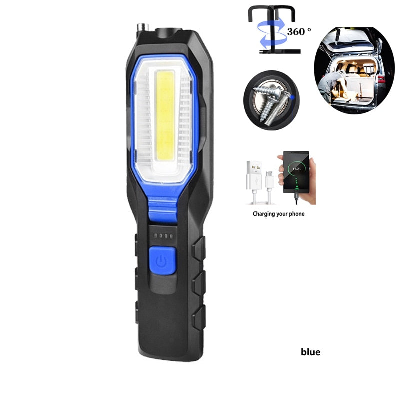 Portable Outdoor LED Flashlight Power Bank Charger - Halri