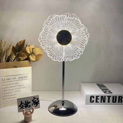 Colorful Rainbow Glass Desk Lamp