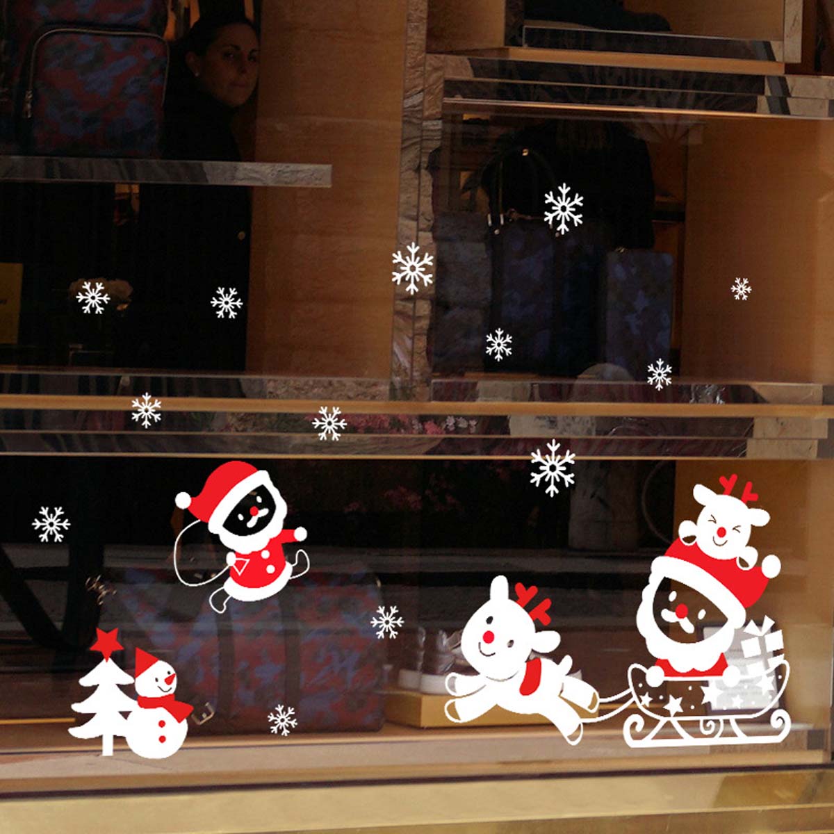 Festive Holiday Window Christmas Decor - Halri