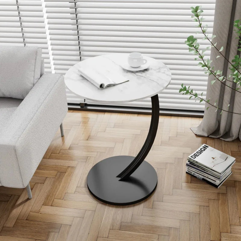Sturdy Circular End Table for Home Decor