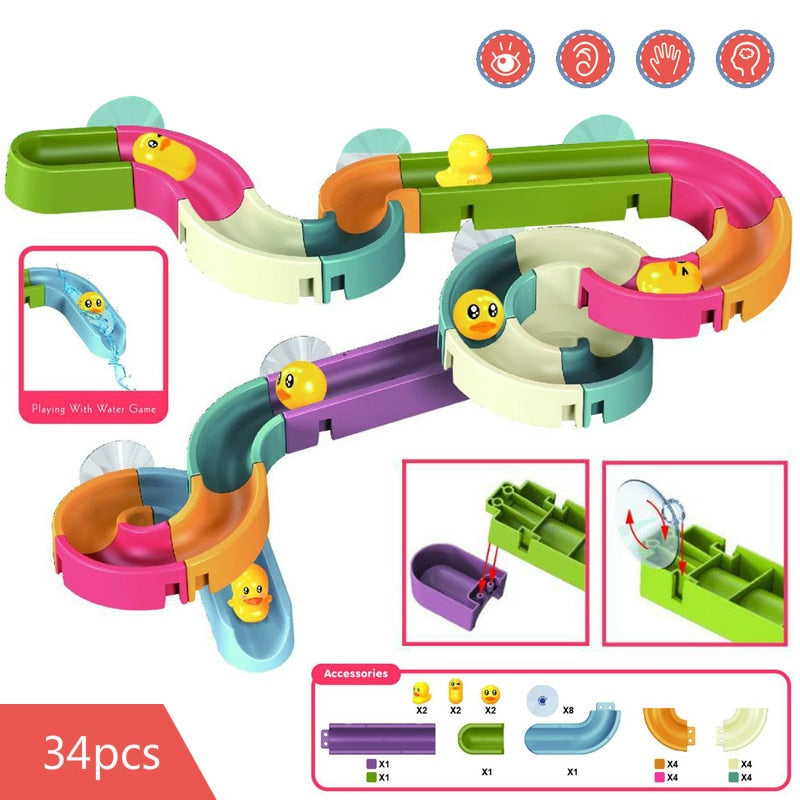 Fun Rubber Stacking Duck Bath Toys - Halri