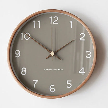 Silent Modern Round Wall Clock for Home Decor