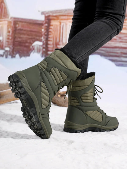 Warm Fleece Lined Snow Boots for Men and Women