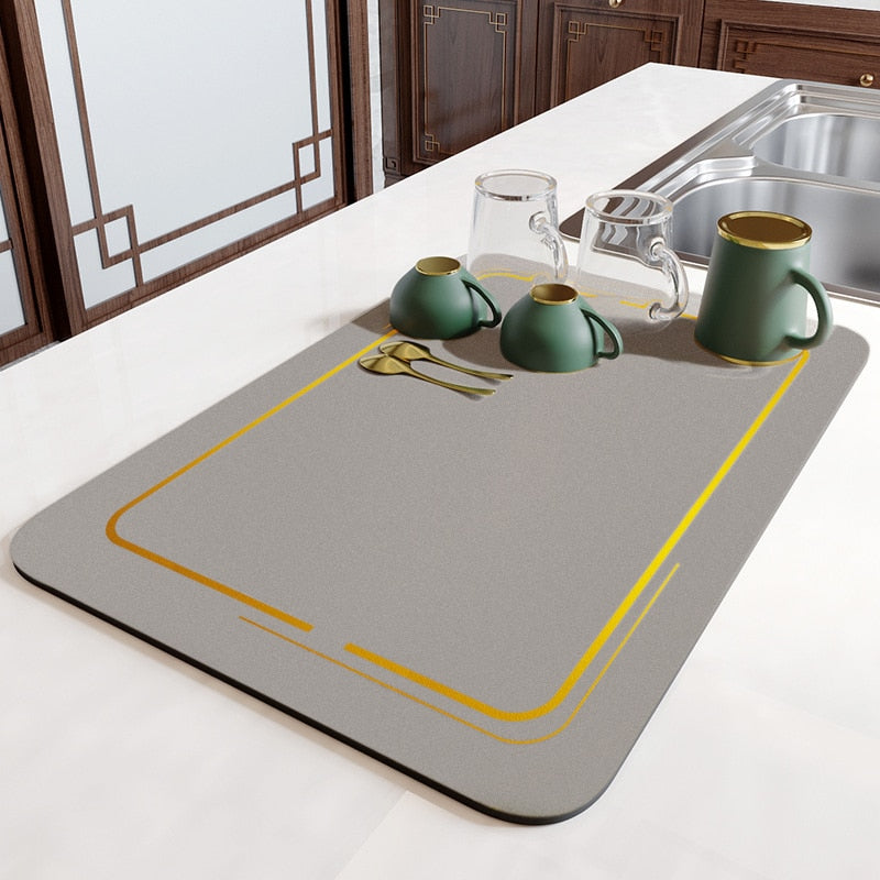 Extra Big Non Slip Kitchen Drying Mat