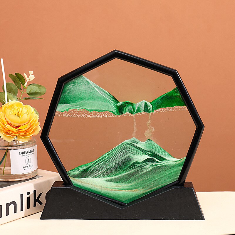Oceanic Wavy Hexagon Sand Decoration