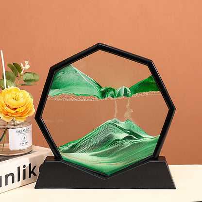 Oceanic Wavy Hexagon Sand Decoration