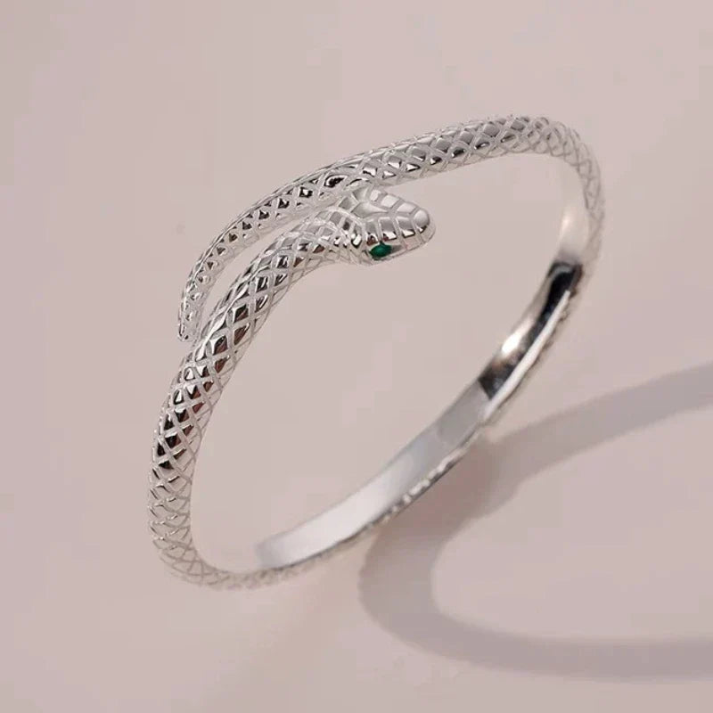 Flexible Snake Chain Open Bangle Bracelet - Halri