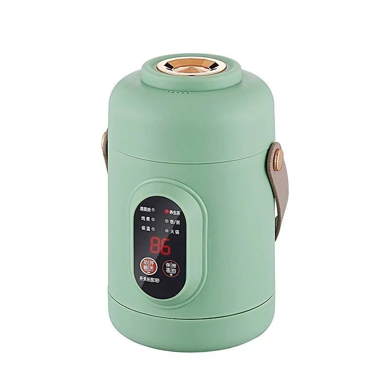 Compact Electric Mini Slow Cooker 1L with Timer - Halri