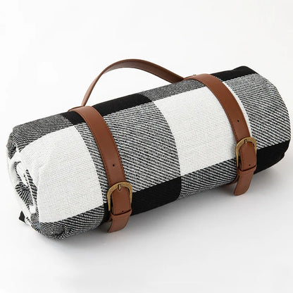 Waterproof Folding Camping Blanket with Handle Strap