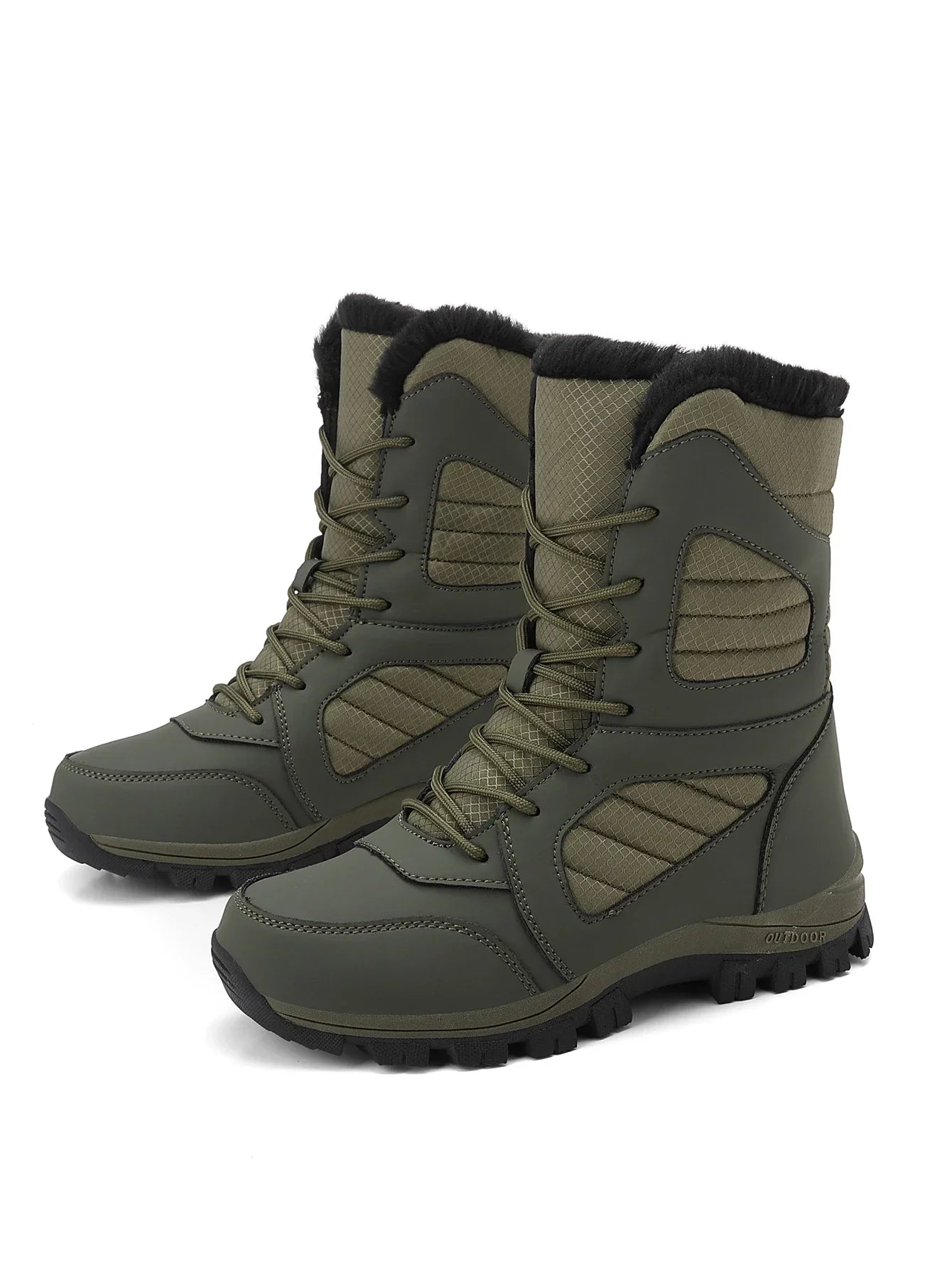 Warm Fleece Lined Snow Boots for Men and Women