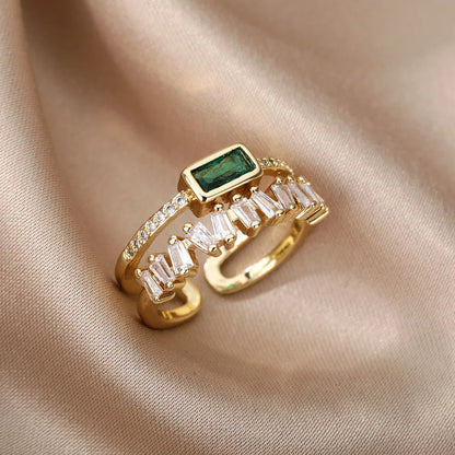Luxurious Two Tone Baguette Diamond Engagement Ring - Halri