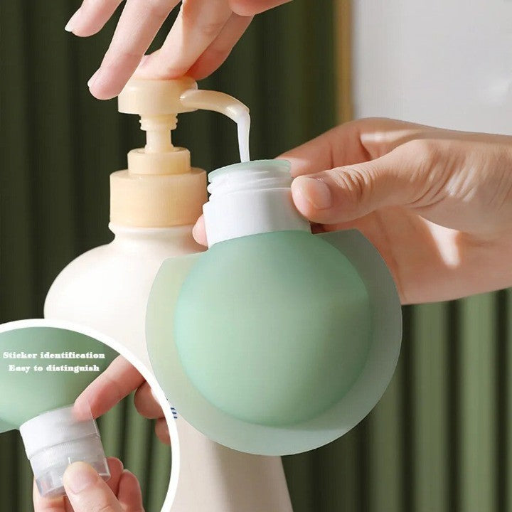 Portable Silicone Travel Bottle Leak Proof Dispenser - Halri