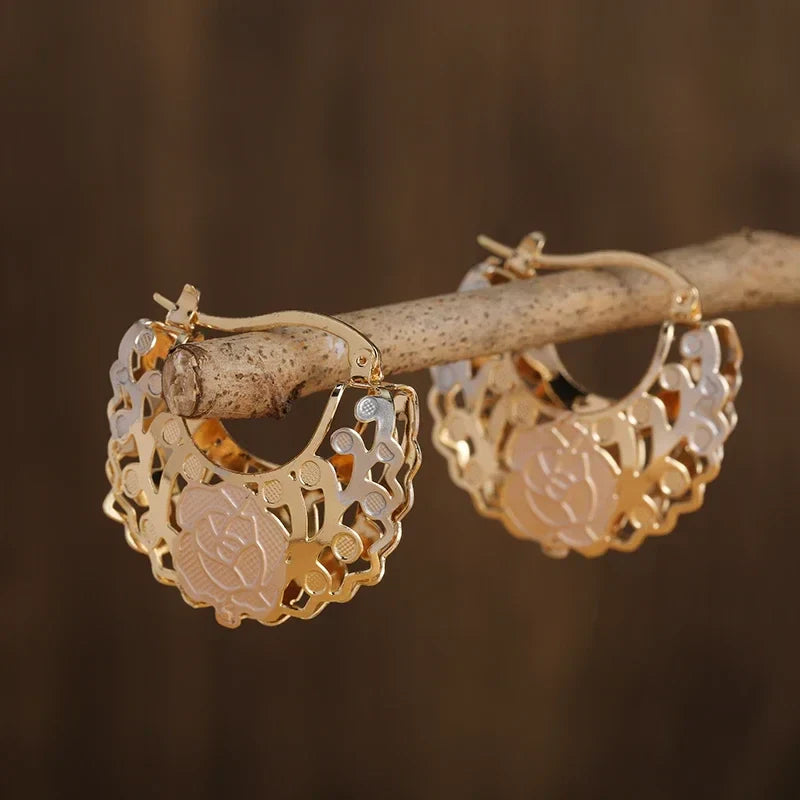 Delicate Flower Drop Earrings - Halri