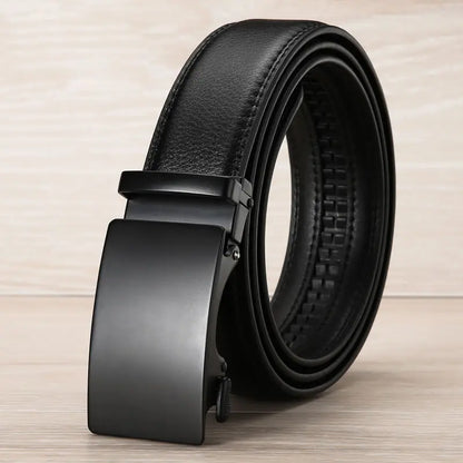 High Quality Leather Belt – Classic Metal Buckle for Men