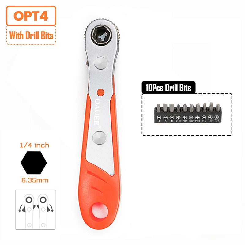 Compact Fast Hex Ratchet Wrench Set