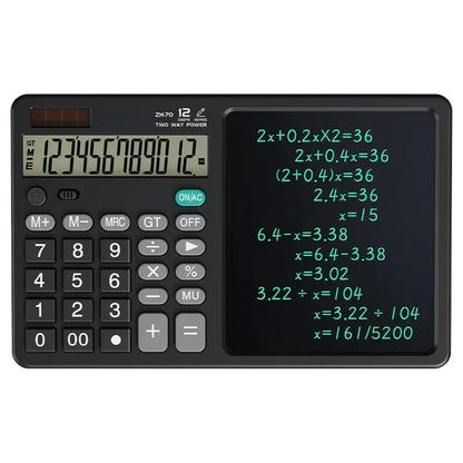 Compact Digital Handheld Calculator Notepad - Halri