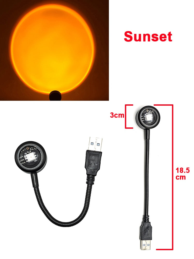 Colorful Portable USB Table Lamp