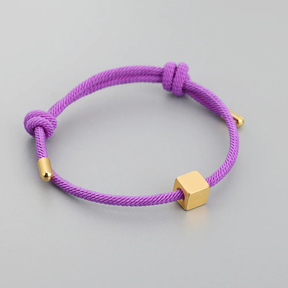 Personalized Matching Letter Initial Couple Bracelets