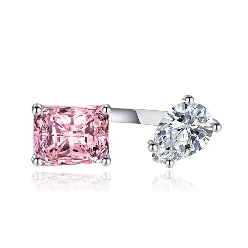 Elegant Teardrop Zircon Comfort Fit Ring