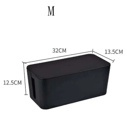 Compact Cable Management Box with Lid