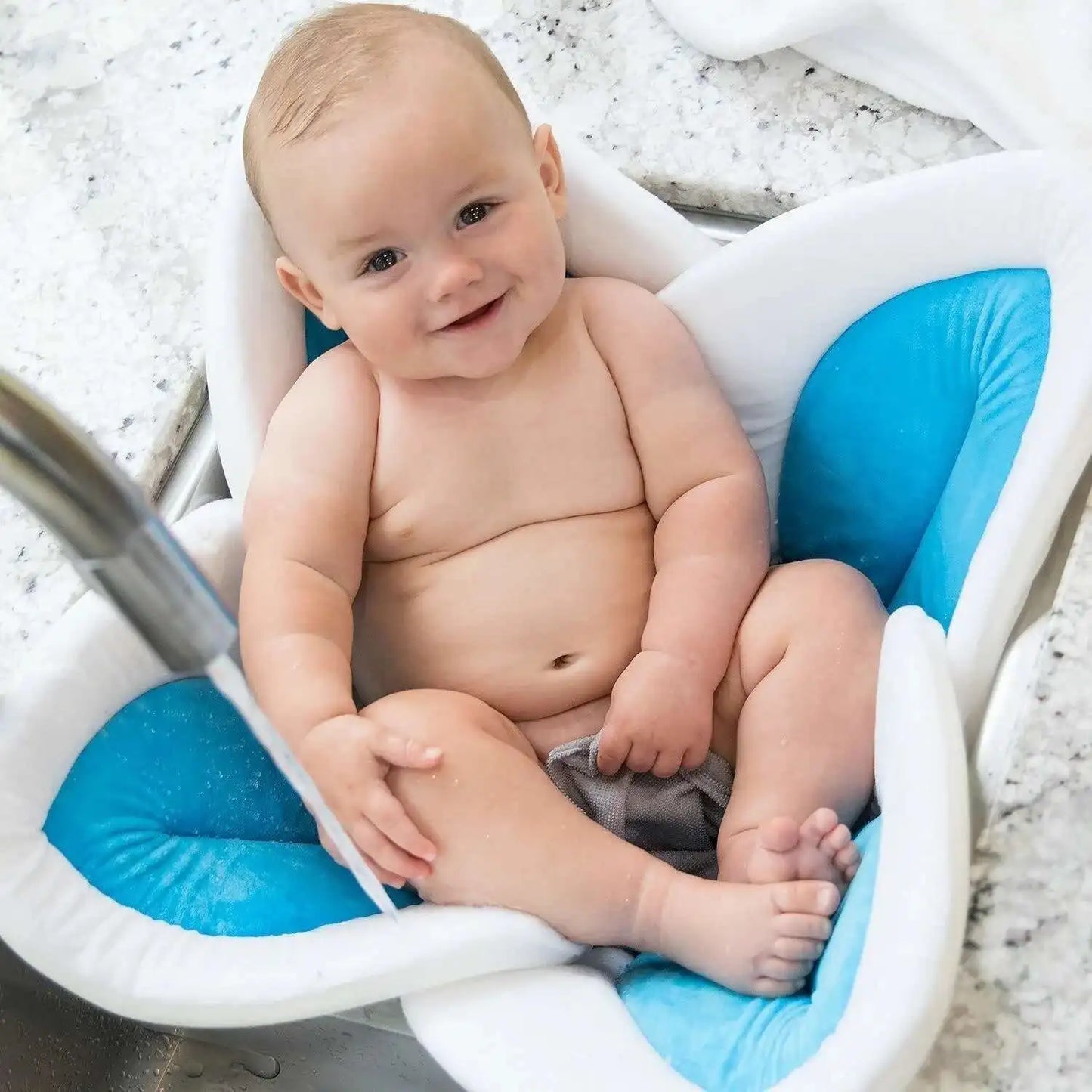 Soft Flower Baby Bath Mat - Non Slip Bathing Pad - Halri