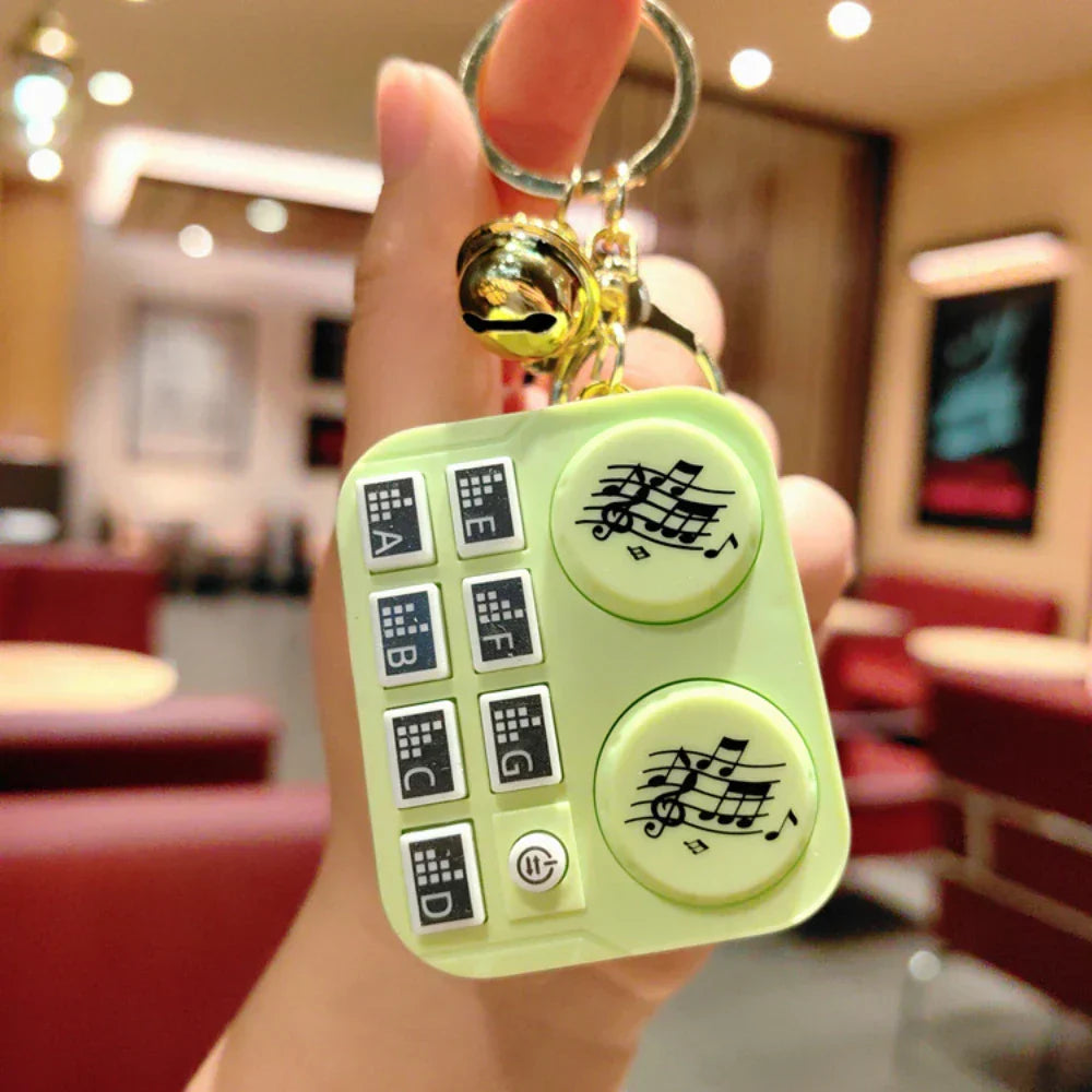 Portable Mini DJ Turntable Keychain Toy