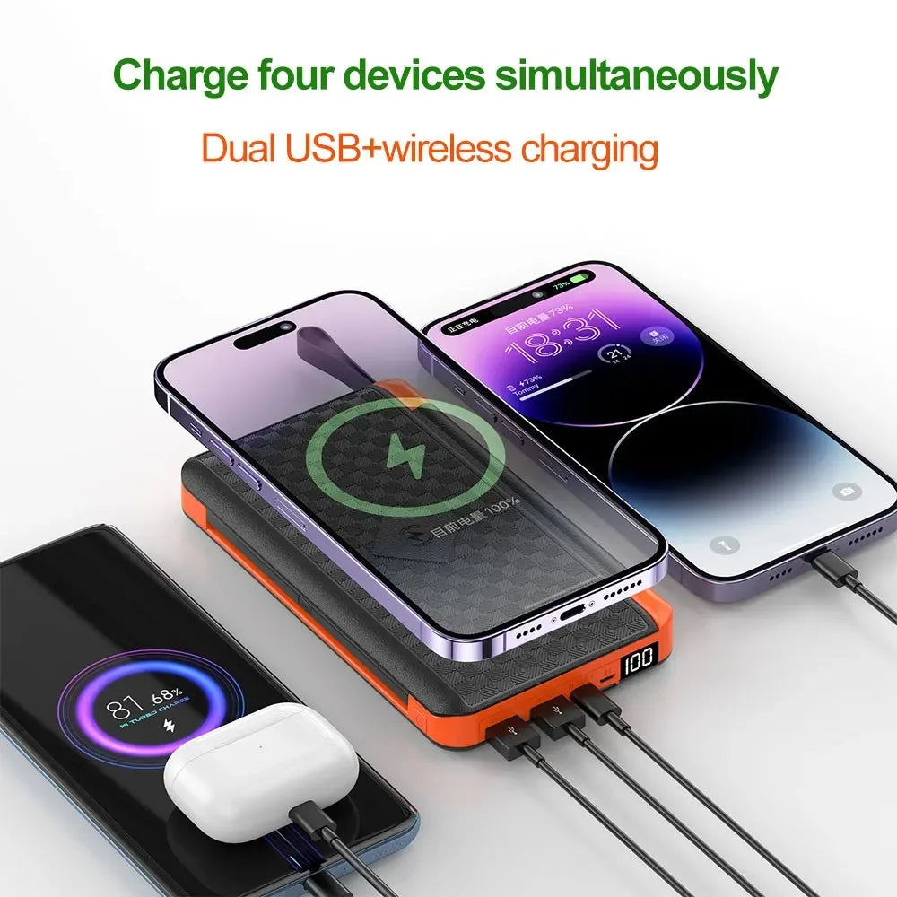 Portable Solar Power Bank 15W Waterproof Charger - Halri