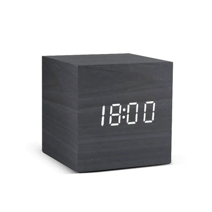 Simple Wood LED Table Alarm Clock - Halri