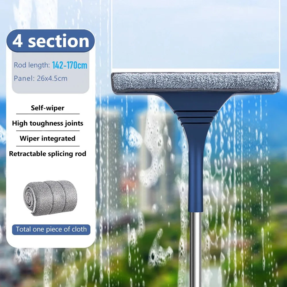 Easy Reach Window Cleaning Kit with Extendable Handle
