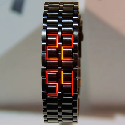 Colorful LED Flowing Digital Sport Watch