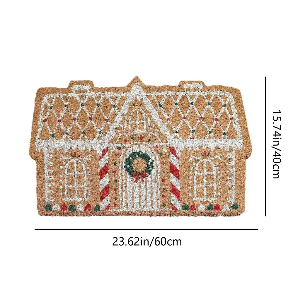 Plush Christmas Welcome Mat Soft Non Slip Door Rug - Halri