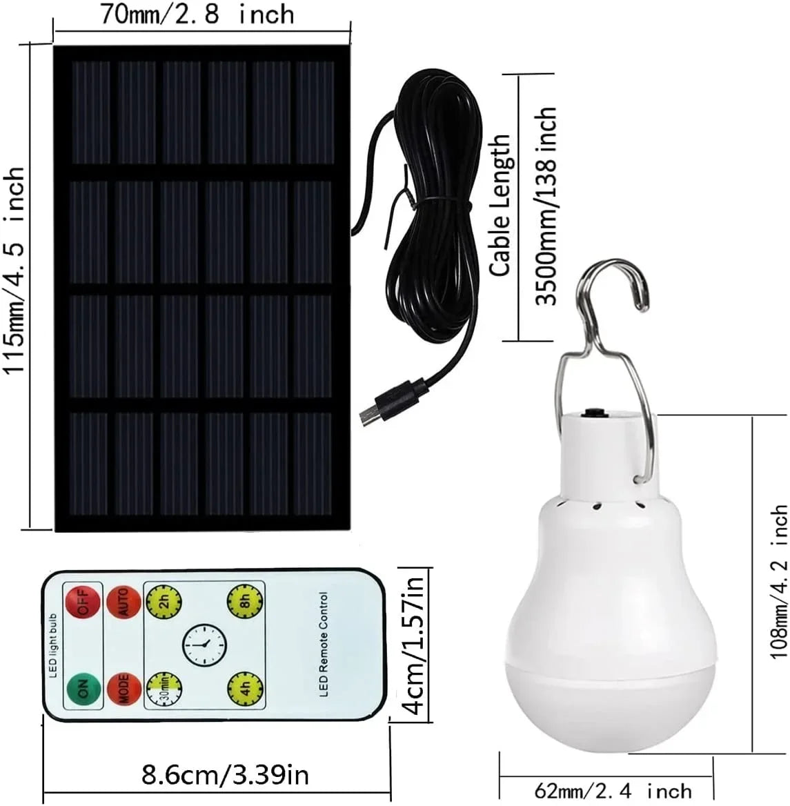 Compact Solar LED Camping Light