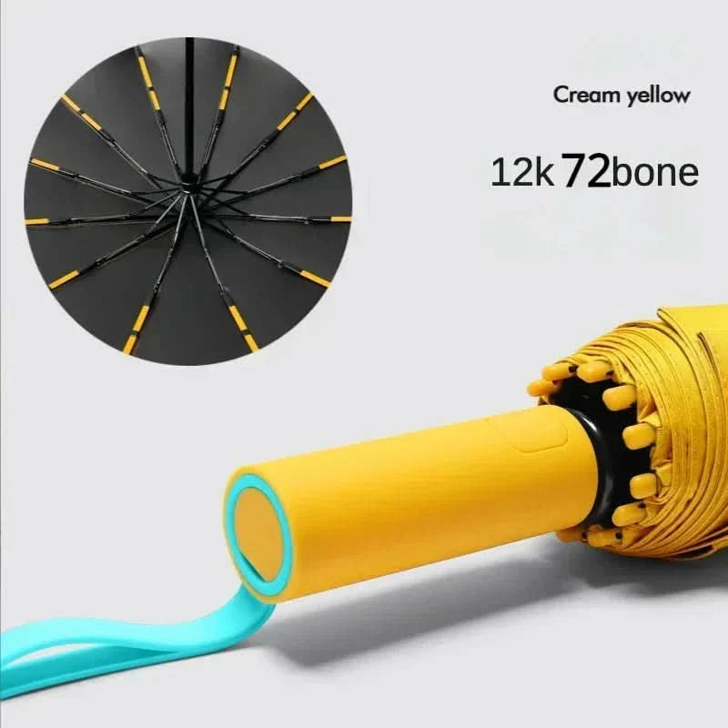 Compact Rain and Windproof Travel Umbrella
