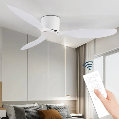 Modern Ceiling Fan With Lamp Nordic Style