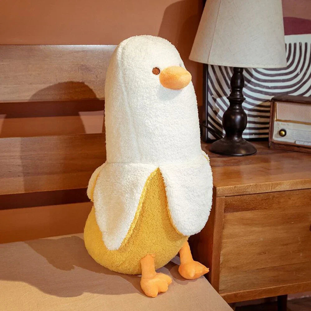 Cute Banana Duck Soft Cushion Toy