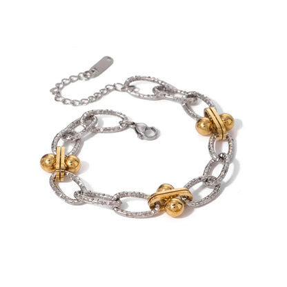 Halri | Elegant Dual Tone Patterned Silver Bangle - Halri