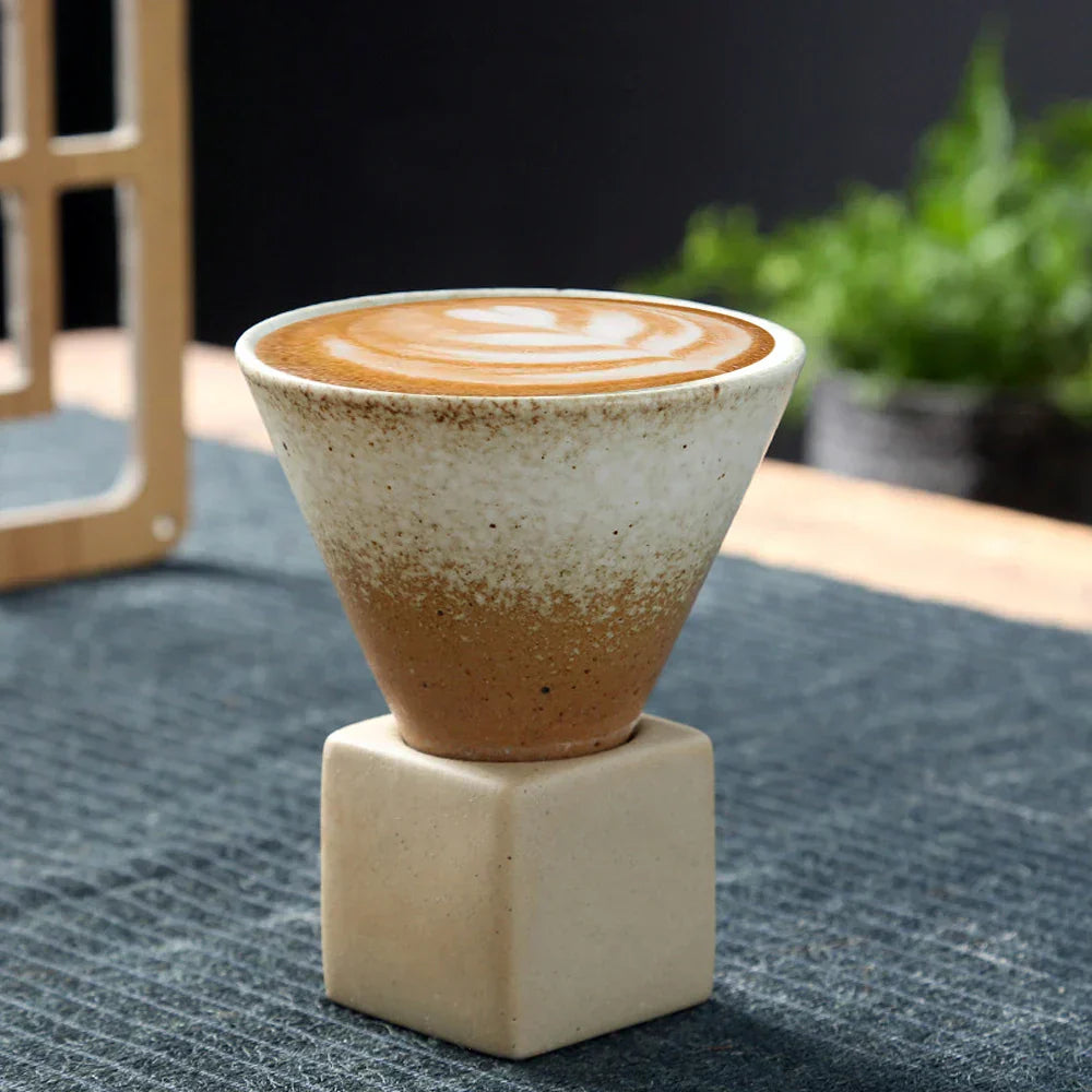 Small Vintage Ceramic Coffee Cup Set