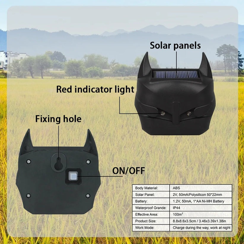 Outdoor Solar Pest Repeller with Motion Activated Light